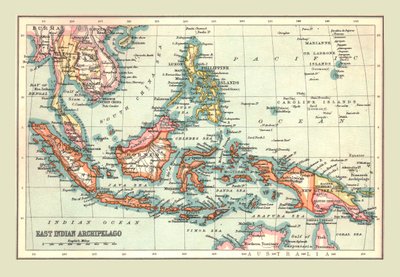 Kaart van de Oost-Indische Archipel, 1902 door Unbekannt