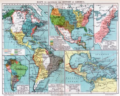 Kaarten om de geschiedenis van Amerika te illustreren, 1901 door Unbekannt