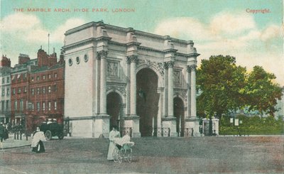 Marmeren Boog, Hyde Park, Londen door Unbekannt