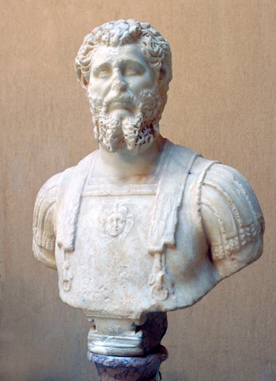 Marmeren buste van Romeinse Keizer Lucius Septimius Severus door Unbekannt