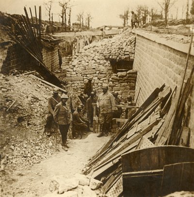 Marceau-kazerne, Verdun, Noord-Frankrijk, 1916 door Unbekannt