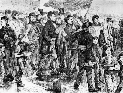 Mars ter ondersteuning van de Commune, Parijse Commune van 1871 door Unbekannt
