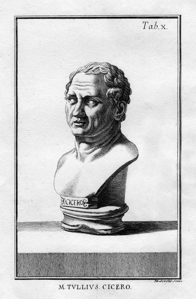 Marcus Tullius Cicero, Romeins geleerde, schrijver en staatsman van de 1e eeuw v.Chr. door Unbekannt