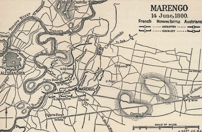 Marengo - 14 juni, 1800 Ochtendgevecht, 1896 door Unbekannt