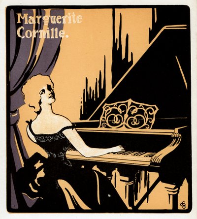 Marguerite Cornille, Franse music hall zangeres, eind 19e eeuw door Unbekannt