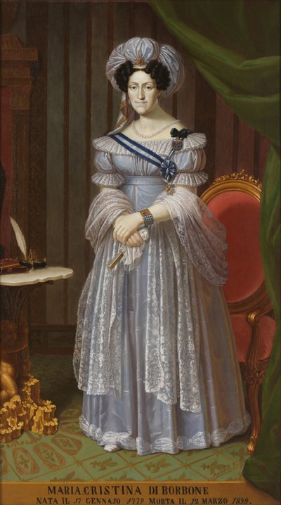 Maria Cristina van Napels en Sicilië 1779-1849, koningin van Sardinië door Unbekannt