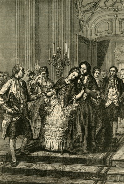 Marie Antoinette Neemt Afscheid van de Moeder, 1770, 1890 door Unbekannt