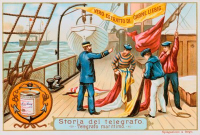 Maritieme telegraaf, ca. 1900 door Unbekannt