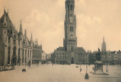 Marktplaats, ca. 1910 door Unbekannt