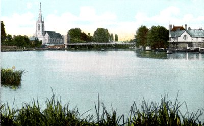 Marlow-brug en kerk, Buckinghamshire, 20e eeuw door Unbekannt