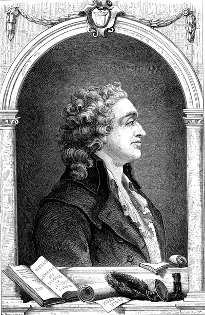 Markies de Condorcet 1743-1798, Franse Verlichtingsfilosoof en socioloog, 1874 door Unbekannt