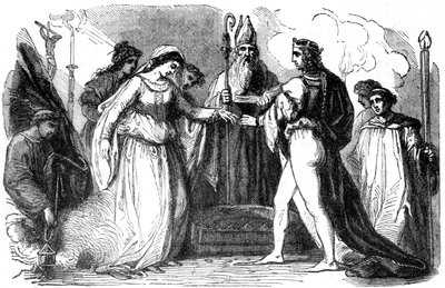 Huwelijk van Hendrik I van Engeland en Mathilde, 1100 door Unbekannt