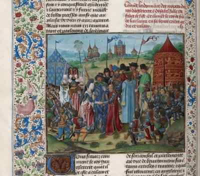 Huwelijk van Isabella van Valois en Richard II, ca 1470-1475 door Unbekannt