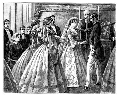 Huwelijk van Prinses Alice en Ludwig IV, Groothertog van Hessen door Unbekannt