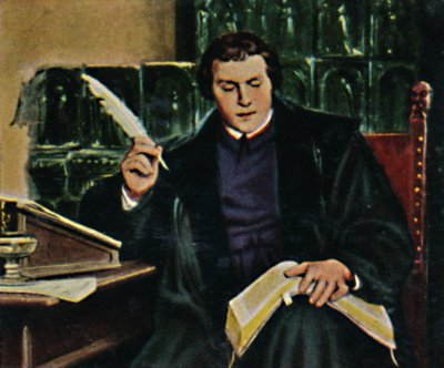 Martin Luther 1483-1546 - Schilderij van Thumann, 1934 door Unbekannt