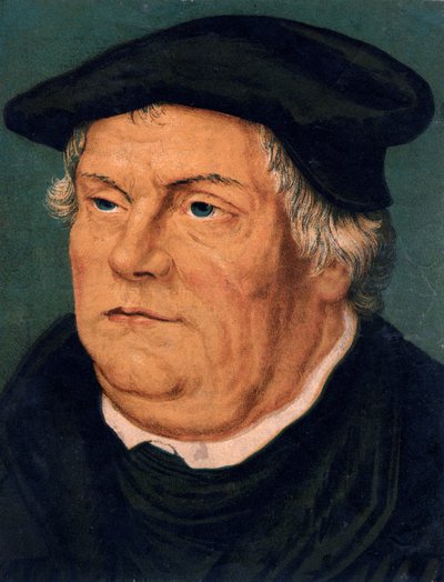 Maarten Luther, 16e-eeuwse Duitse protestantse hervormer, 19e eeuw door Unbekannt