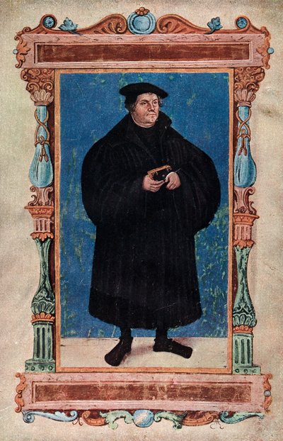 Maarten Luther, Duitse theoloog en augustijner monnik, 19e eeuw door Unbekannt