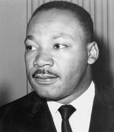 Martin Luther King Jr., Amerikaanse zwarte burgerrechtenactivist door Unbekannt