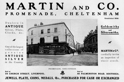 Martin en Co., Promenade, Cheltenham, 1909 door Unbekannt
