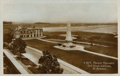 Martelaren Monument, Golfhuis en Links, St. Andrews, ca. 1900 door Unbekannt
