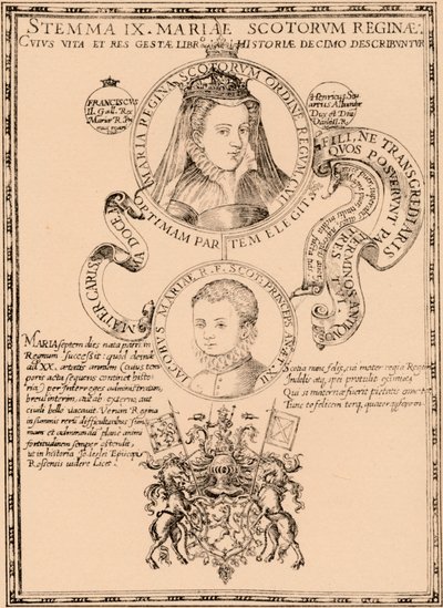 Mary, koningin van Schotland 1542-1587 en koning James VI en I 1566-1625, 1889 door Unbekannt