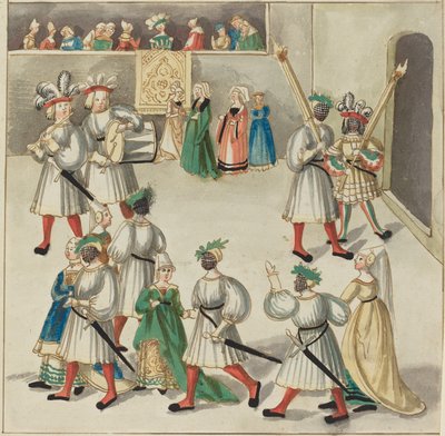 Maskerade, ca. 1515 door Unbekannt