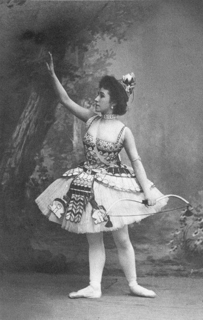 Matilda Kschessinska als Prinses Aspicia in het ballet De Dochter van de Farao door Unbekannt