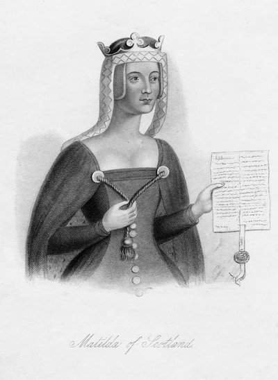 Matilda van Schotland, Koningin van Hendrik I, 19e eeuw door Unbekannt