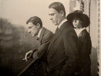 Maurice Ravel, Vaslav Nijinsky, Bronislava Nijinska in Parijs, 1914 door Unbekannt