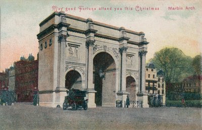 Moge geluk je vergezellen deze Kerstmis - Marble Arch, ca. 1910 door Unbekannt