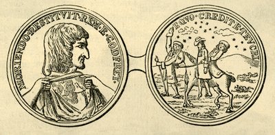 Medaille ter herdenking van de moord op Godfrey, ca. 1876 door Unbekannt