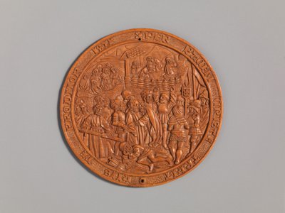 Medaille met het Verraad van Jezus, begin 16e eeuw door Unbekannt