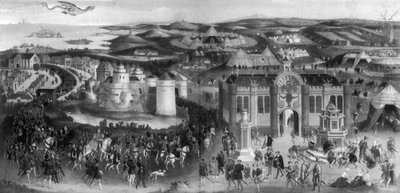 Ontmoeting van Hendrik VIII en Frans I, op Het Veld van Goudlaken, 1520, 1902 door Unbekannt