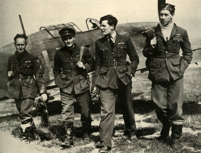 Leden van 73 Squadron door Unbekannt