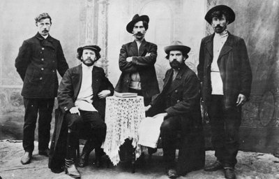 Leden van de organisatie Narodnaya Volya, Rusland, ca. 1870s-1880s door Unbekannt