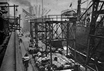 Koopvaardijschepen in het Royal Albert Dock, Londen, 1926-1927 door Unbekannt