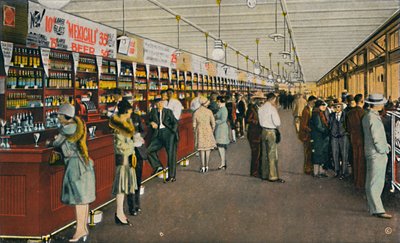 Mexicali Beer Hall, De langste bar ter wereld, c1939 door Unbekannt