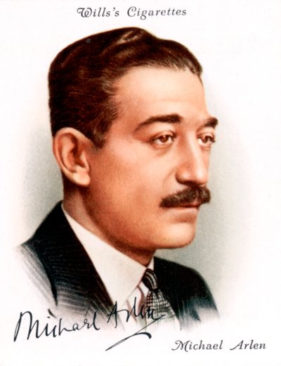 Michael Arlen 1895-1956, Britse schrijver en romanschrijver van Armeense afkomst, 1937 door Unbekannt