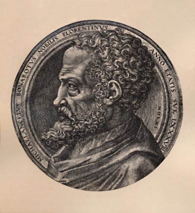 Michelangelo Buonarroti, Italiaanse kunstenaar en architect, 16e eeuw, 1894 door Unbekannt