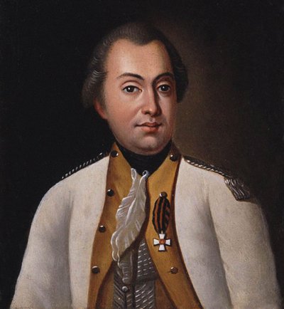 Mikhail Koetoezov in het uniform van het Lugansk Pikineer Regiment, 1788, 19e eeuw door Unbekannt