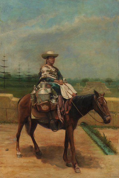Melkvrouw, ca. 1890-1892 door Unbekannt