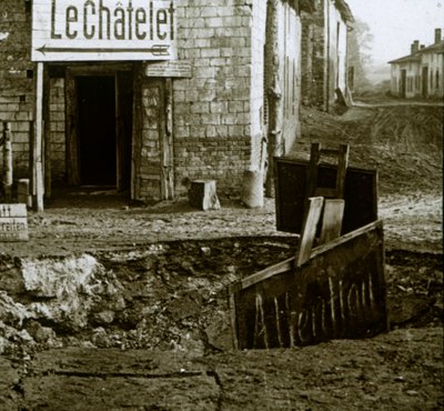 Mijnkruispunt, Le Chatelet, Frankrijk, ca. 1914-ca. 1918 door Unbekannt