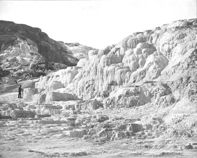 Minerva Terrace, Yellowstone Park, VS, ca. 1900 door Unbekannt