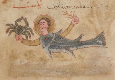 Miniatuur van de selectie van astrologische schatten door Rumi door Unbekannt
