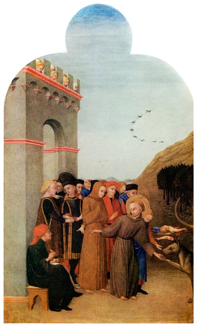 Wonderen: de legende van de Wolf van Gubbio, ca. 1437-1444 1956 door Unbekannt