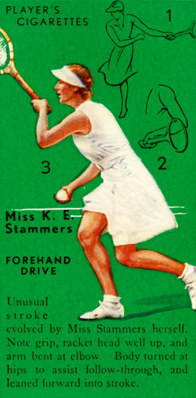 Miss K. E. Stammers - Forehand Drive, ca. 1935 door Unbekannt