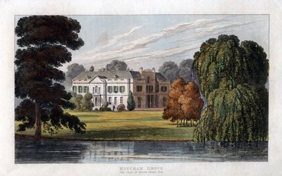 Mitcham Grove, Surrey, het landgoed van Henry Hoare, ca. 1827 door Unbekannt