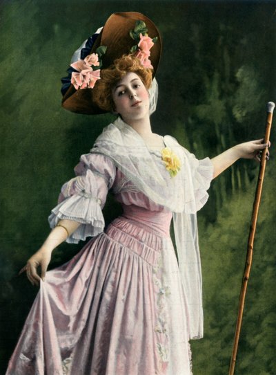 Mlle. Marthe Regnier, rol van Jacqueline. - La Passerelle. - Vaudeville, 1904 door Unbekannt
