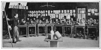 Modeltekenen op een hogere graad school, Londen, ca. 1900-1901 door Unbekannt