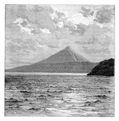 Mombacho Vulkaan en de oevers van het Meer van Nicaragua, c1890 door Unbekannt